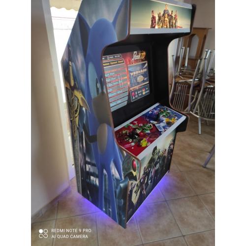 Arcade retro cabin ηλεκτρονικών παιχνιδιών χειροποίητη με τα τοπ 6.000 παιχνίδια